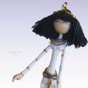 Handgemaakte marionet pop van cleopatra.