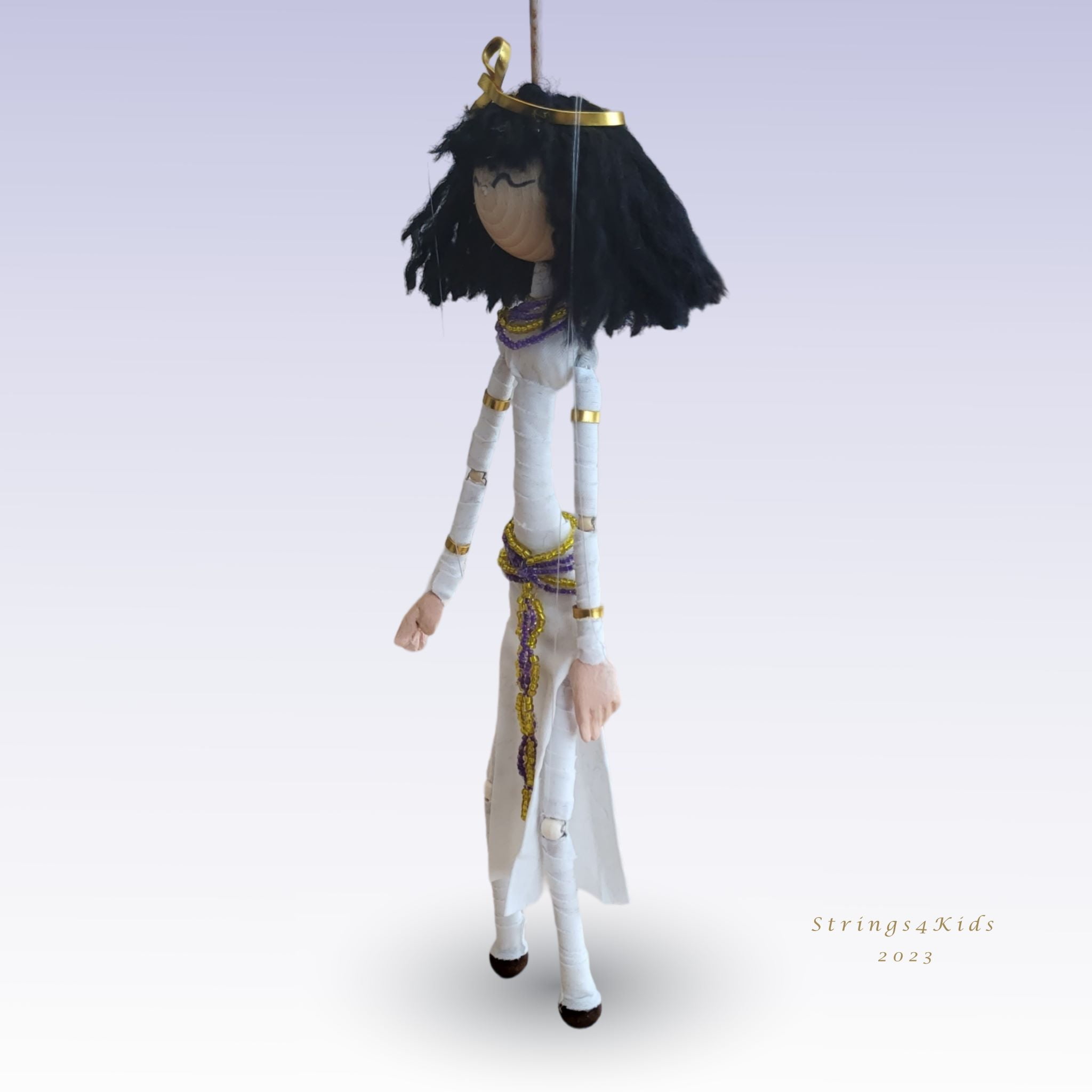 Cleopatra Handgemaakte Marionet - Afbeelding 3