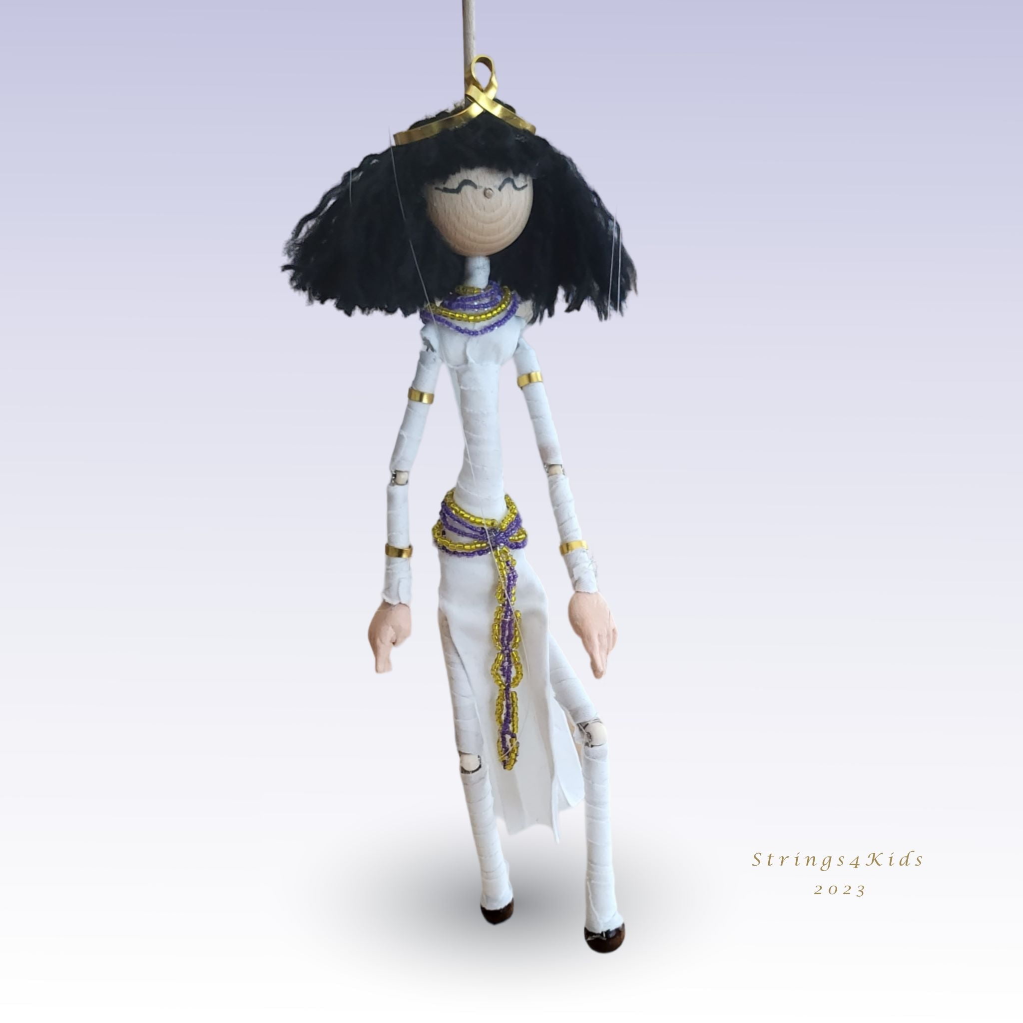 Cleopatra Handgemaakte Marionet - Afbeelding 2