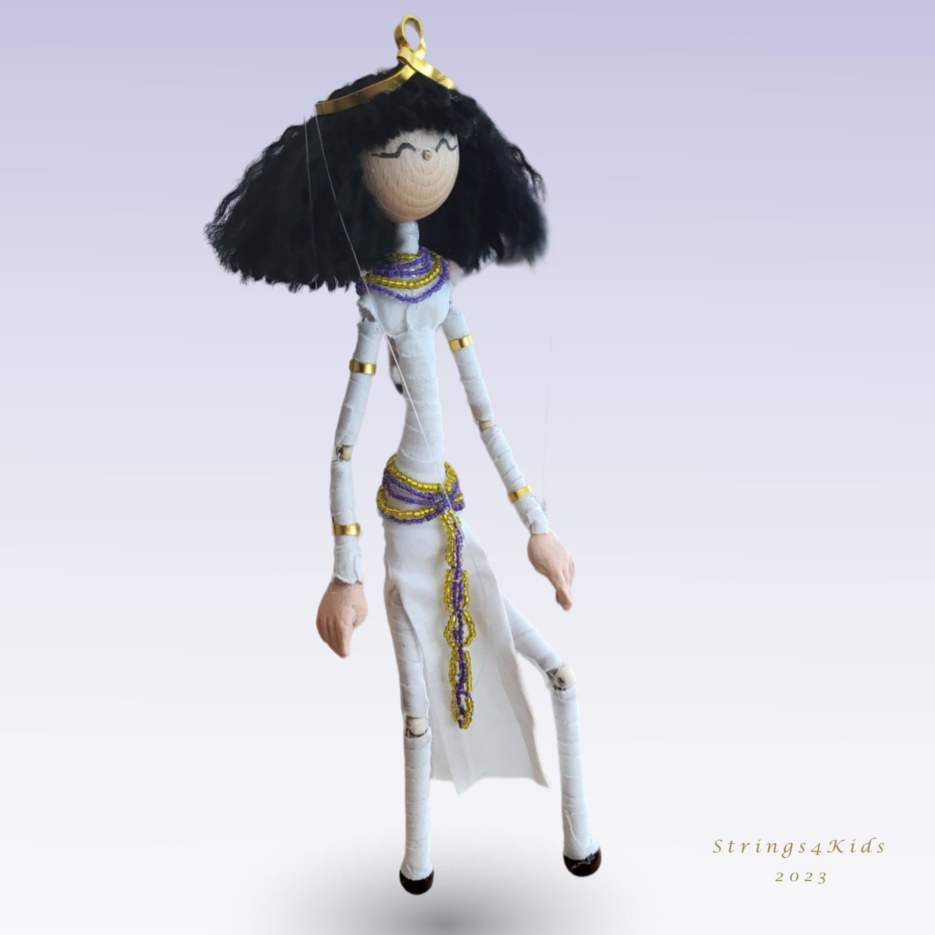 Cleopatra Handgemaakte Marionet - Afbeelding 6